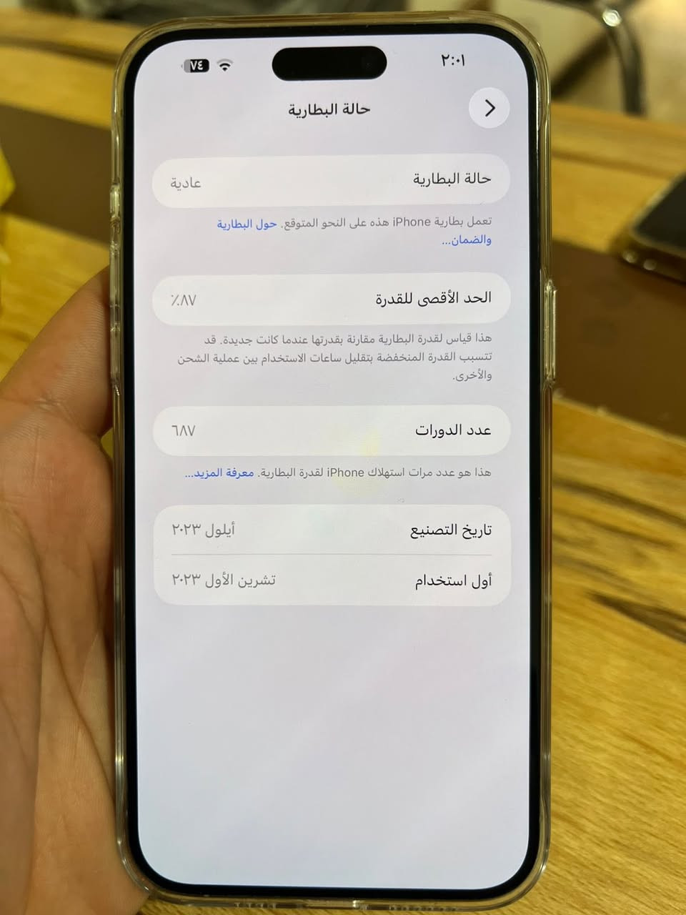 15 برو ماكس ذاكرة ٢٥٦ شرق اوسط  ويا باكيت لايحتوي على منفذ سيم كارت  السعر ٩٥٠
للاتصال ***********
