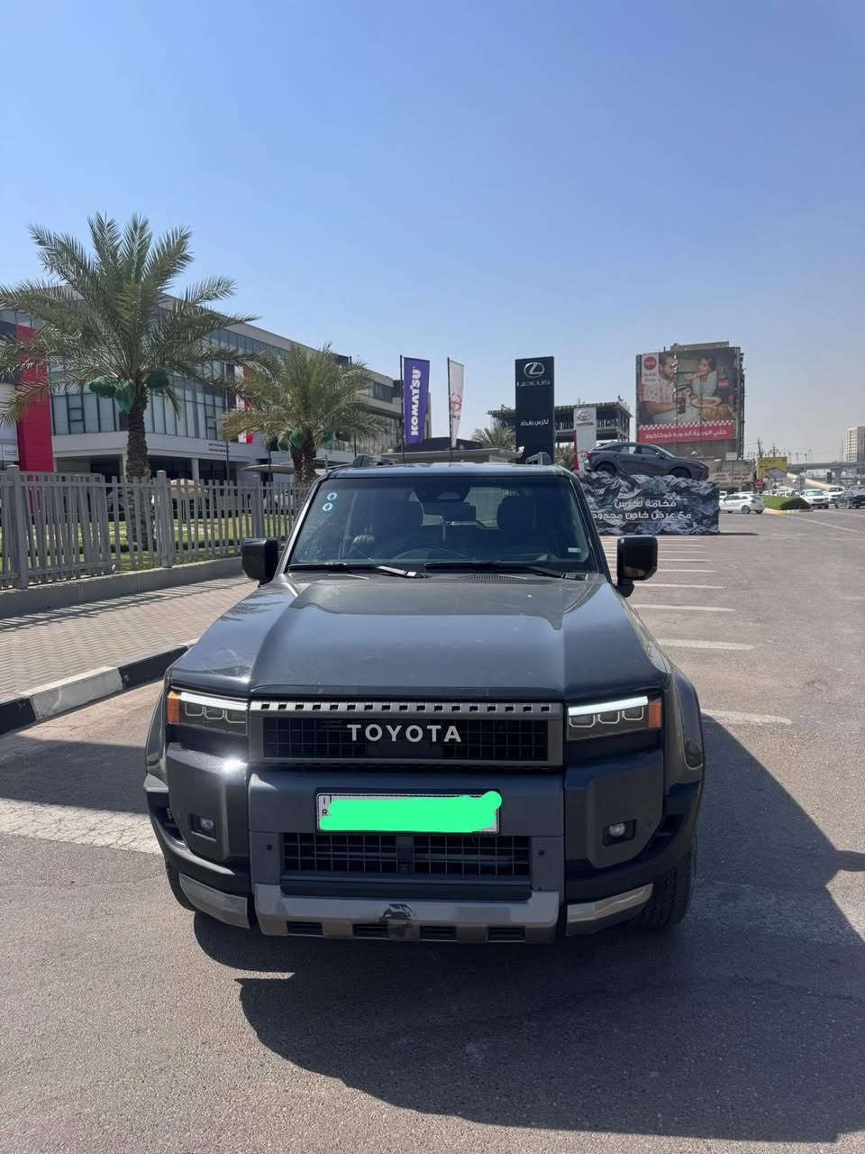 سلام عليكم
السيارة برادو ادفنجر 
المديل 2024

المحرك 2400تيربو 
السيارة سبعة راكب 
السيارة لون مميز 
السيارة اعلى فئة 
كشنات تتفئة تبريد حتة 
الكشنات الخلفية
رقم السيارة بغداد 
السيارة ماشية 32000
السيارة وكالة ساز ولحد لان بالشركة صيانة 
ملاحضة السيارة بيهة طخة بالجاملغ بنيد مبدلات بالوكالة ومصبوغات 
السيارة جديدة 
مغلفهة ppfاصلي 35ورقة 
السيارة معروفة مواصفات ادفنجر 

السعر خاص 

رقم التلفون ***********
