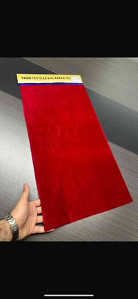 قديفة جلد الغزال • ترند أحمر • بيع امتار