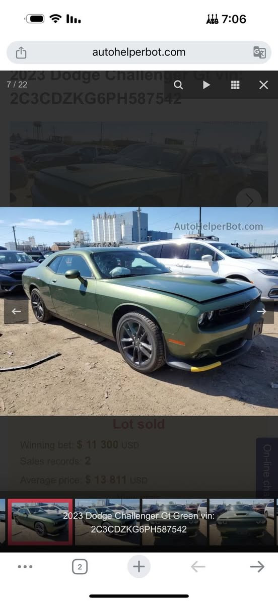 السلام عليكم دوج جالنجر GT
موديل 2023 last call 
ماشية 9000 
مواصفات 
رادارات مراية حساس خلفي 
كشن حار بارد
سستم سماعات ايلباين و هارمن 
داخل جلد وشامواه شفتات ستيرن 
الحادث باب وجاملغ باب مبدل نفس اللون فقط جاملغ خلفي صور الحادث مرفوقة بالمنشور بيع او مراوس حسب القناعة بدون رقم السيارة
المكان: الكرادة 
رقم التلفون: ***********
موجود واتساب
