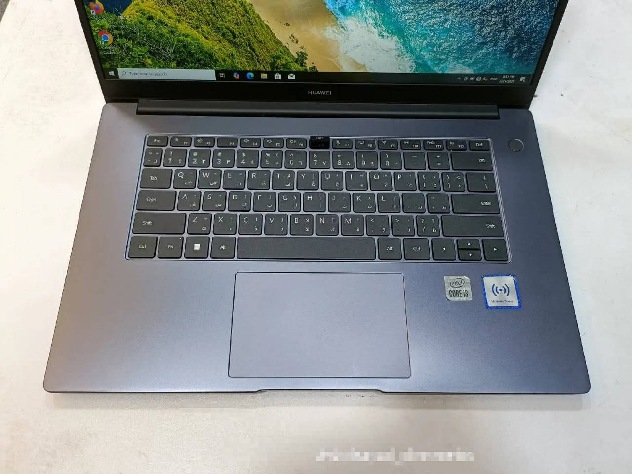 Huawei Matebook D15-i3-Intel® Core™ i3-10110U-8GB-256GB SSD-Intel® UHD Graphics-15.6 FHD-Win10
مناسب جدًا للعمل المكتبي والخزن،السعر 700 ألف دينار عراقي 

للتواصل واتساب فقط 
***********
