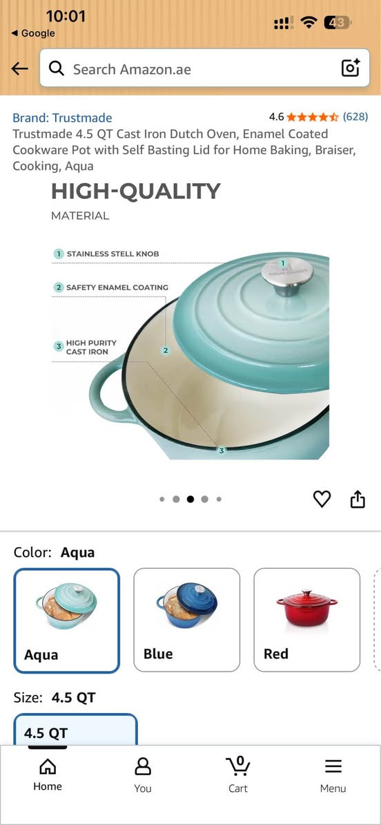 Cast iron dutch oven أربيل, العراق


**إذا كنت صاحب هذا الإعلان وتريد حذفه لأي سبب، رجاءا أرسل رسالة إلى الدعم الفني**