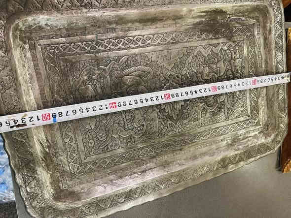 صينية اصفهان قديم طرق يدوي  القياس بالصور
*********** واتساب المحل في السليمانية يوجد توصيل
