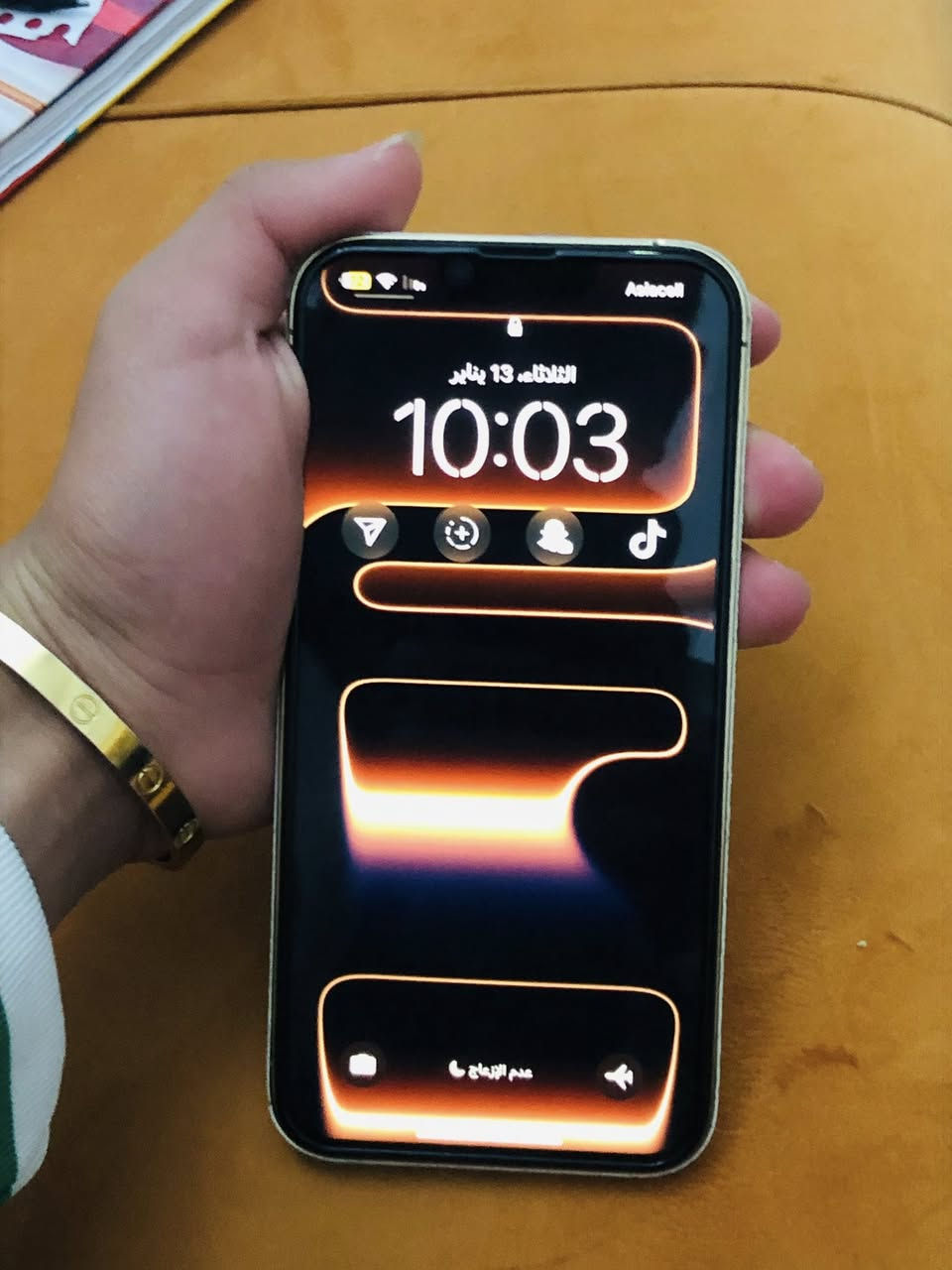 ايفون 13 برو ماكس 256 لون ذهبي حاطله لزكه 17 يعني تنشال
مستبدل شاشه اصليه فيس ايدي شغال 3 خيارات شاشه لا تعلم ولا تشمر شرط سعر جهاز 525 قفل 
***********
