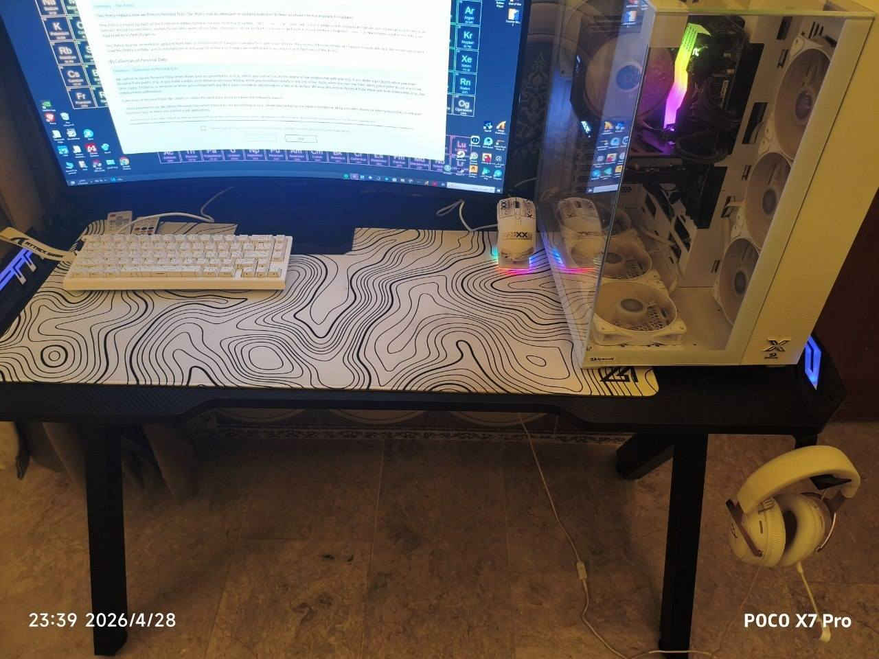 سلام عليكم بي سي جديده للبيع مستخدمه كافة القطع بالضمان
المعالج: intel i5 13400f
الكرت:RTX 4060 ti galax 8GB
الرمات: 32GB ddr4 3600 Tfore
المذربورد: mis B760M-P ddr4 pro wife
البورسبلاي: P.s 650W rocket
الذكرة: SSD 1TNVME m.2 Bullet
التبريد: هوائي من شركة redrago  المعالج ثلج ما يتحاج مائي
الكيس من xigmatek 7 فان
الطاولة: من spirit  جديدة بالجيس
وكيبورد attack shark x68 he مغناطيسي
وماوس attack shark x6
وسماعه hyperX cloud lll
وشاشه gigabyte 32 165hz Curved 2k G32QC
سعرها كامل مليونين الي تفيده بهيج سعر يتفضل عل الواتس اب


**إذا كنت صاحب هذا الإعلان وتريد حذفه لأي سبب، رجاءا أرسل رسالة إلى الدعم الفني**