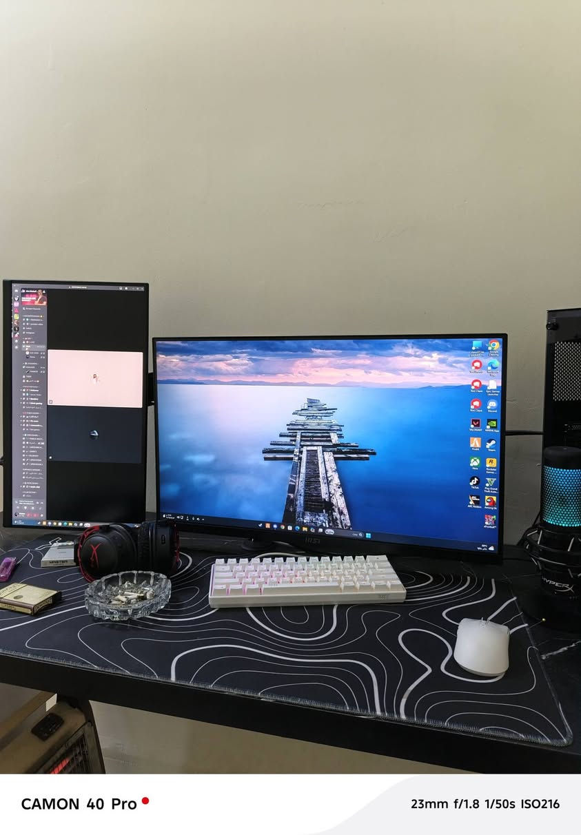 السلام عليكم بيسي للبيع المواصفات كله موجوده بل الصور ابيعه كله هيه والميز والشاشات والمايك والسماعه اي لعبه بالك شغل بدون اي مشكله وحماوه واي برنامج بالك هم شغله
الميز من دامب ستور رف مخفي للوايرات والشاشات ١٠٠هيرتز ام اس اي 
الماوس من اتاكا 
الكيبورد zxt 

السعر قفل 2500000


**إذا كنت صاحب هذا الإعلان وتريد حذفه لأي سبب، رجاءا أرسل رسالة إلى الدعم الفني**