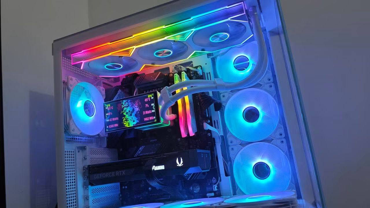 🔥 للبيع PC Gaming – مواصفات قوية جدًا 🔥

🖥️ المعالج: AMD Ryzen 5 7600X
🎮 كرت الشاشة: ZOTAC GeForce RTX 5070 12GB
🛡️ اللوحة الأم: MSI B650 WiFi
💾 الرام: 32GB DDR5 T-Force White
⚡ التخزين: AGI AI828 NVMe SSD 1TB (سرعة قراءة تصل إلى 7000MB/s)
❄️ التبريد: مبرد مائي
🔌 مزود الطاقة: 750W
🖤 الكيس: ALMOROOR 286T

✅ استخدام شخصي ونظيف جدًا.
✅ جميع الكراتين متوفرة.
📍 الموقع: بغداد
***********
سعر مليونين قفل
