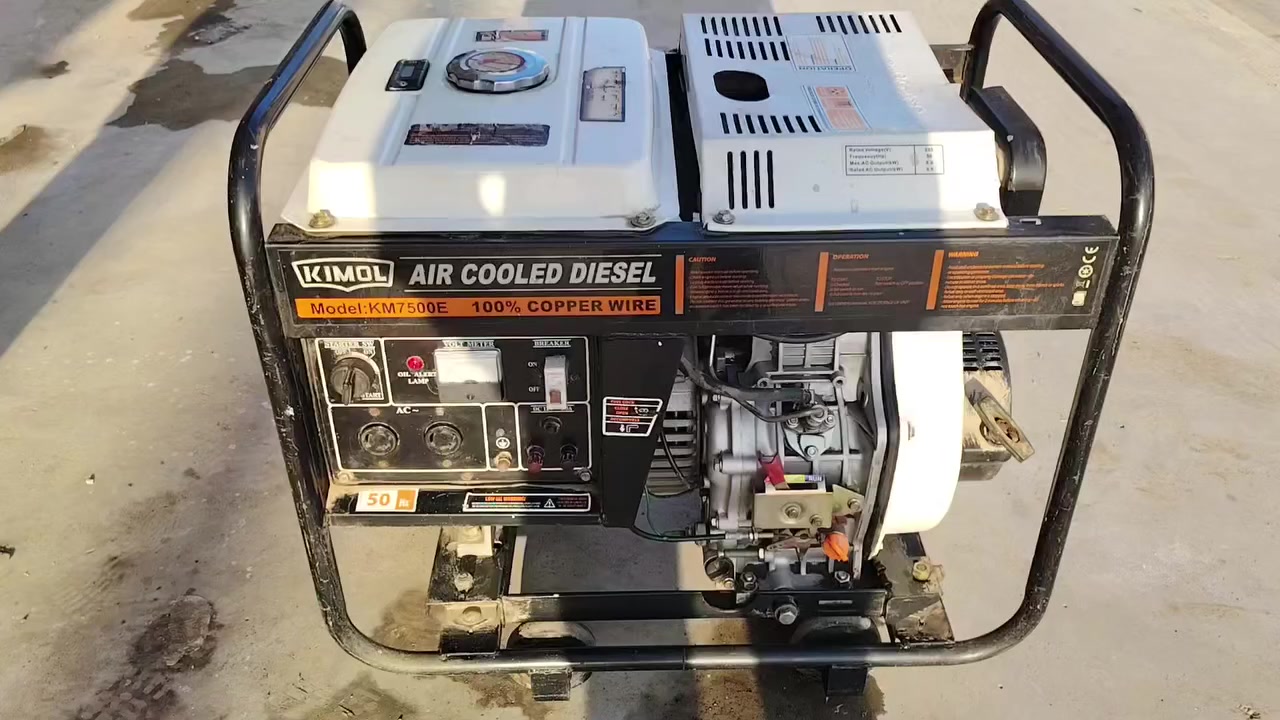 مولد كهربائي يعمل بالديزل من نوع KIMOL، موديل KM7500E
تشتغل سلف وهندر  واثنينهم وضع شركة 
يشتغل كازوايل فقط
يعمل بالديزل وتبريد هوائي  Air Cooled Diesel
التردد التشغيلي هو 50 هرتز
ما يعادل طاقة تشغيلية بقدرة 18 امبير
يستخدم لتوليد الطاقة الكهربائية، مما يجعله مثالياً للاستخدام المنزلي أو التجاري
للتواصل والاستفسارات الاتصال 
***********
