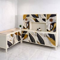 كاونتر ٢م • ملحق ٢م • سنك مرمر ١٫٢٠م