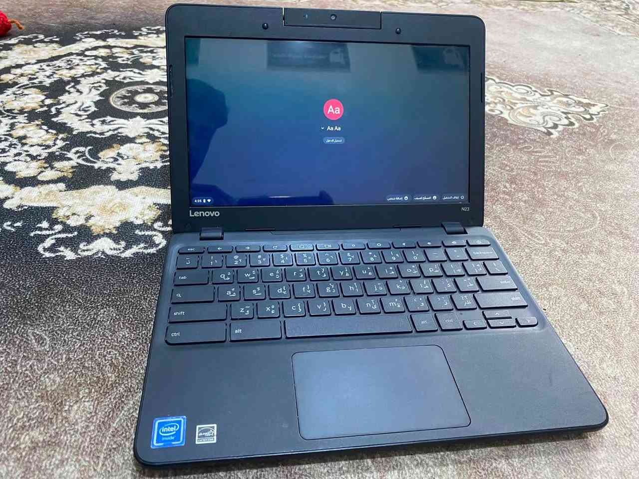 سلام عليكم لابتوب للدراسة أو العمل للبيع Lenovo  ( لمس )  
معالج 3060
 الرام 4 
ذاكرة 32 
حجم الشاشة 11.6
السعر 80 ألف 
الرقم ***********
