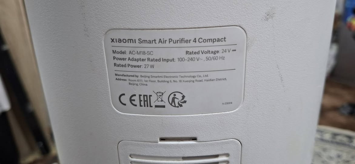 السلام عليكم منقية هواء شاومي مستخدم نظيف واي فاي وتكدر تتحكم بيها عن طريق الهاتف وهذا اسم الموديل الي يحب يبحث عنها بالانترنت xiaomı Smart Air Purifier 4 compact
السعر 65 الف
للحجز على الخاص
متوفر توصيل جميع محافظات العراق 5
لمشاهدة باقي الاجهزة الدخول على صفحتي


**إذا كنت صاحب هذا الإعلان وتريد حذفه لأي سبب، رجاءا أرسل رسالة إلى الدعم الفني**