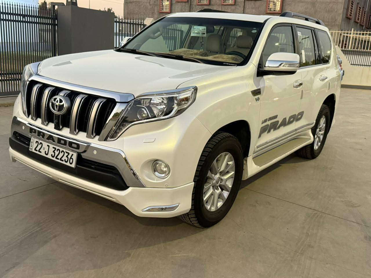 برادو 2015 V6 فئة VX – مواصفات لكزس
ماشية 143 ألف كم
ما بيها شي، بس مكانين صغار تبريد خفيف
دعاميتين صغار صبغ تجميلي
سلايد
لايت LED وزينون
كراسي هيتَر + كراسي خلفية
كراسي كهرباء + بصمة
شغال (دفلوك)
گير زينون
المكينة والگير والدبل اكسل امامي وخلفي بشرط

🟪 السعر  :: الطلب في التعليقات ويوصلك مباشرة ✍️ 📩

كلها على دهان الشركة
4 تايرات جديدة تحتها
السنوية جديدة لحد 2030

ارقام المالك:
***********
***********
