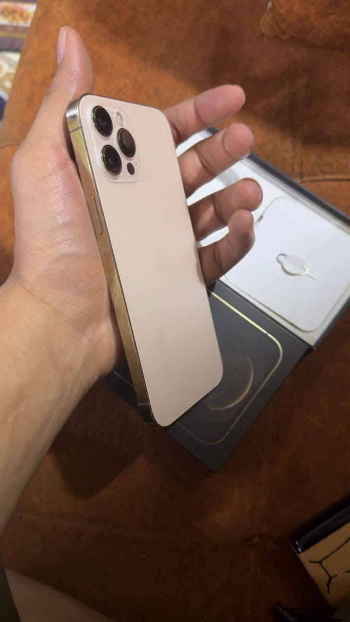 ايفون 12 برو ماكس ذهبي للبيع .
ماستر عربي شرق اوسط 
ذاكرة 128 گيگه البطارية 100 %
 غراضه كارتون وكيبل شحن وكفر 
 مبدل شاشه أصلي فيس ايدي شغال كله شغال جهاز 
 السعر 275 الف قفل بدون معامله 
شراي اتصل على الرقم او عل واتس اب 

‏‪0789 080 7570‬‏
