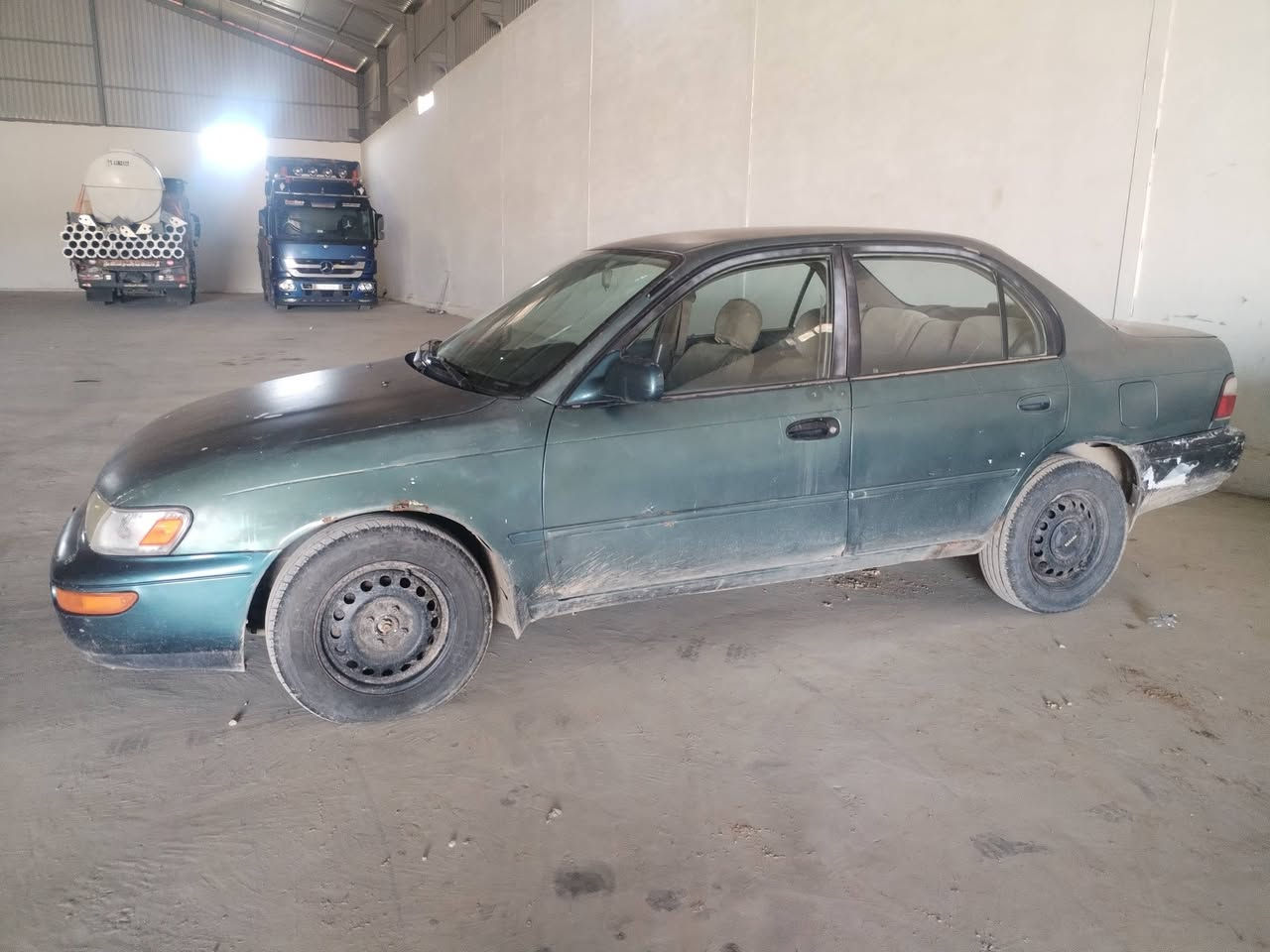 سلام عليكم كورلا. يسرا بلادي وارد امريكي   1997 
محرك 18 لاصرف ولا بخار  
جاهزه من كل شي 
رقم رقم بغداد مشروع وطني سنويه صالحه لغايه 2027 
 
***********
