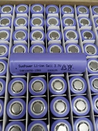 بطارية sunpower  18650  A كريد  سعة البطارية 1500ملي امبير   فولتية 3....