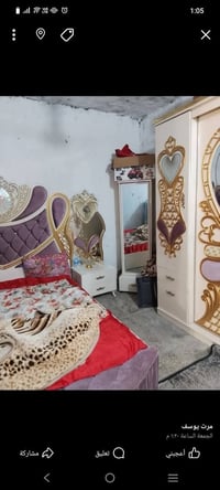 غرفة نوم • أثاث خشبي