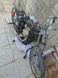 دراجة غراض كاملة عوزهة محرك وتانكي ولباقي كلة موجود كلك ب375 رقم 07813...