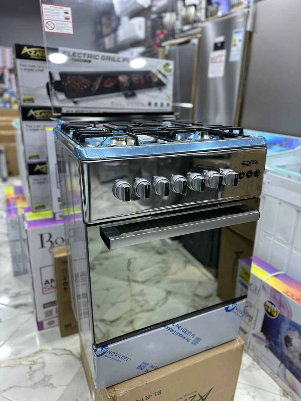 gork 60/60cm full inox 4 feu 🔥 cuivre 
Allumage électrique 
La lampe
Grillé électrique 
2 عين حرودة, المحمدية


**إذا كنت صاحب هذا الإعلان وتريد حذفه لأي سبب، رجاءا أرسل رسالة إلى الدعم الفني**