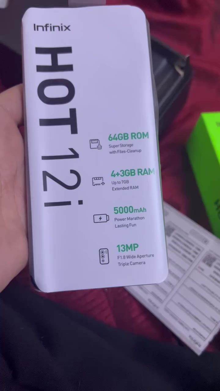 للبيع مبايل هوت 12iمبايل جديد مع ملحقاته طك كارتون السعر (140)الف بيه مجال للشراء تجي تفحص وشوف بعينك
العنوان :-بغداد _شقق الطالبية_قرب مدرسه الخمائل
***********
