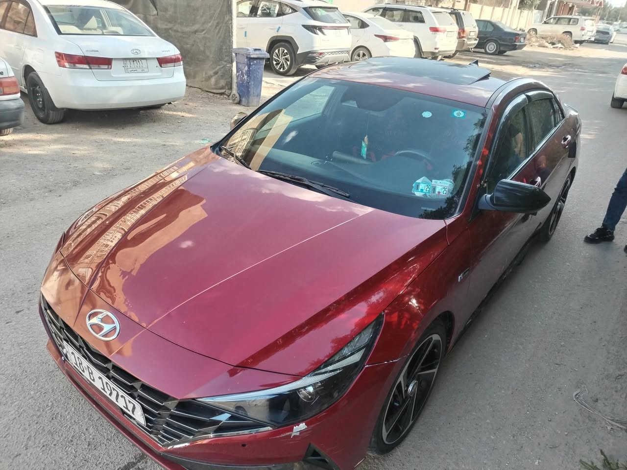 🚗 Hyundai Elantra N Line 2023 – تيربو 1.6
• محرك: 1600 تيربو سبورت
 • الممشى: 40 ألف
 • فول مواصفات (N Line)
 • بصمة أبواب• بصمة صندوق
 • تشغيل عن بعد
 • رادارات ومساعدات قيادة
 • تبريد بارد جداً ❄️
 • كلين 
السعر ١٦٥ بيهه مجال بسيط 
أو مراوس توسان او سبورتج *********** العنوان بابل مركز المدينة
