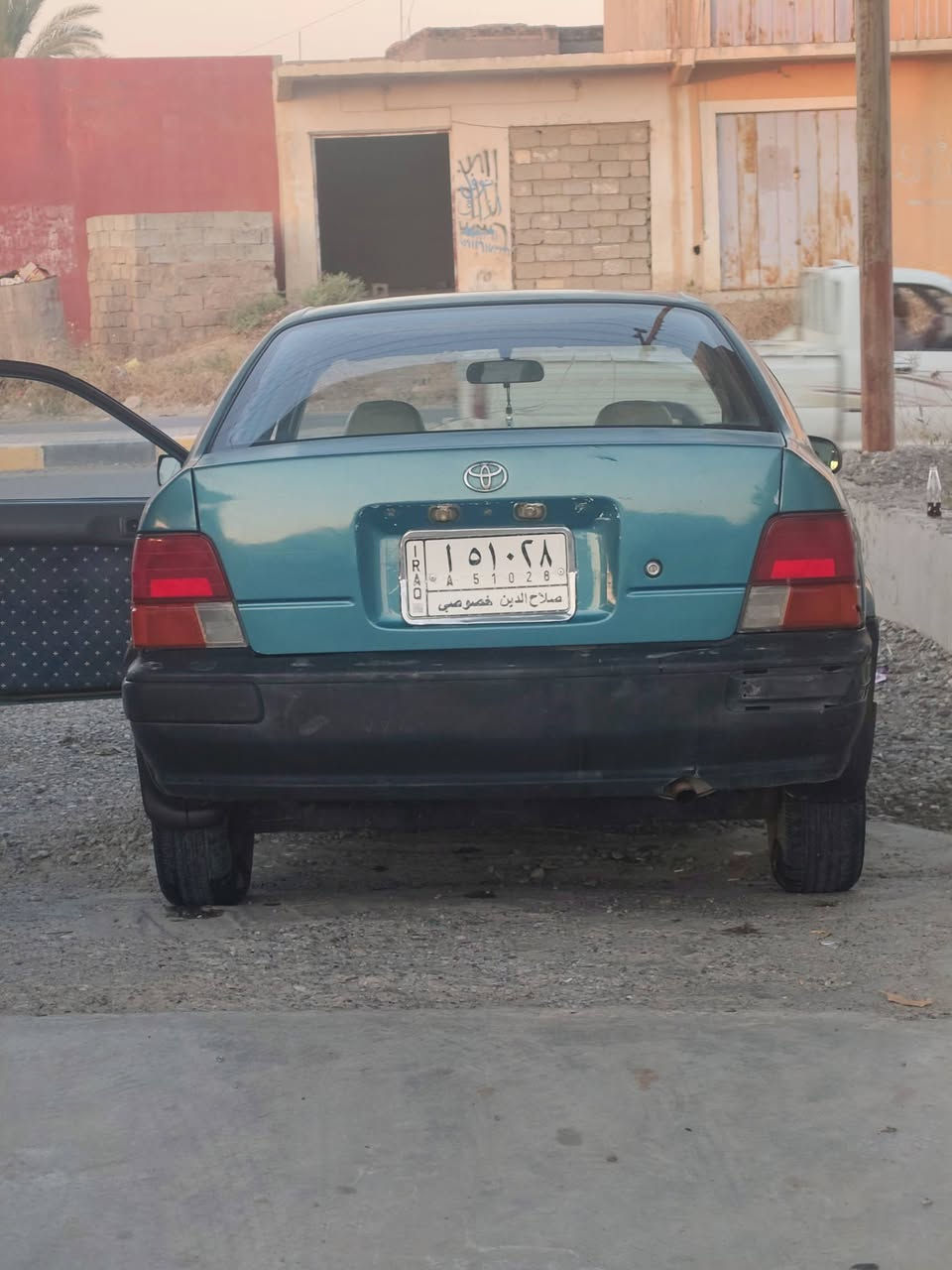 السلام عليكم كورلا تيرسل موديل 95 رقم صلاح الدين الماني مشروع وطني سنويه منتهيه شرط التحويل والوكاله والغرامات مصبوغه جماله بدون حادث كير ومحرك جدد كهربائيات كلها شغاله يعوزها ملاحضات بسيطه 
للاستفسار الاتصال على الرقم***********
