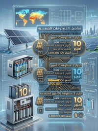 طاقة شمسية • ١٠-٥٠ أمبير • ضمان ٥ سنوات