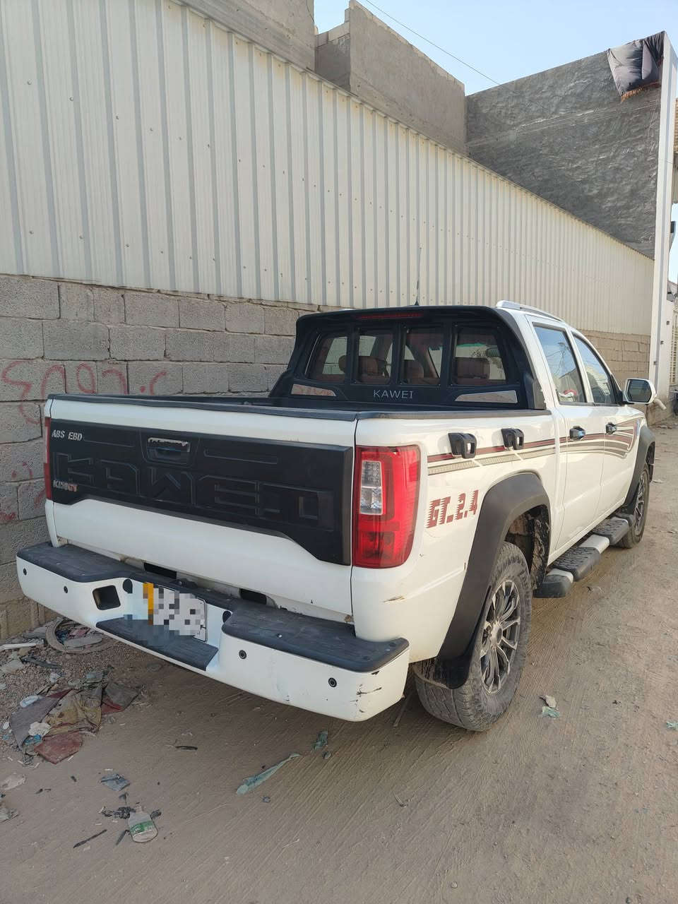 📢 للبيع 📢
بيك أب #كاوي K150 GT موديل 2021 فول مواصفات فقط ناقل الحركة (الكير) عادي7 نمر  
 4 كامرات شاشة كبيرة إيباد نظام أندرويد بصمة تشغيل لايتات LED داخل جلد أحمر تبريد مركز قطعتين كير ومحرك ميتسوبيشي ياباني السعر  125 السيارة مرقمة رقم قادسيه  مكاني نجف للتواصل والأستفسار الأتصال ***********
