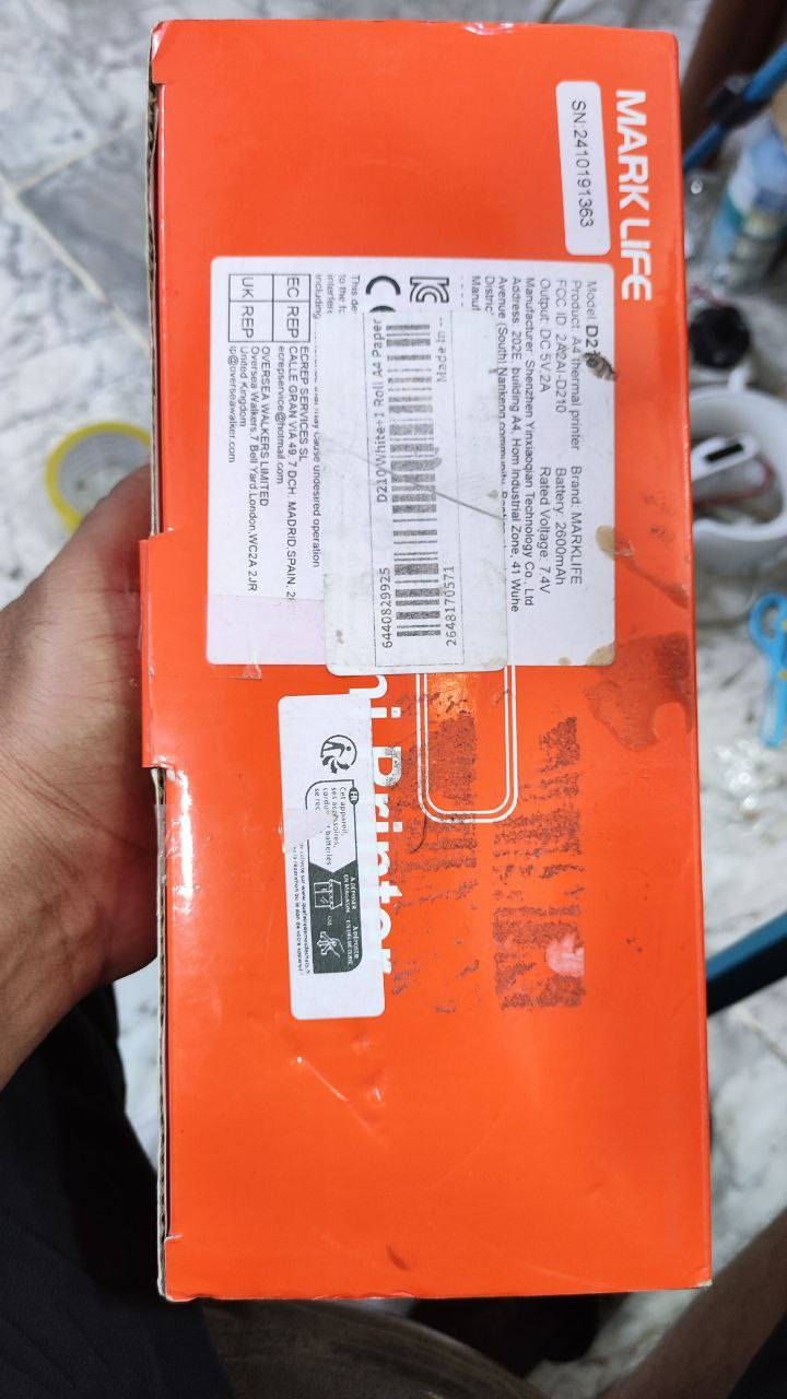 طابعه حرارية بهذا الشكل
السعر 25 الف


**إذا كنت صاحب هذا الإعلان وتريد حذفه لأي سبب، رجاءا أرسل رسالة إلى الدعم الفني**