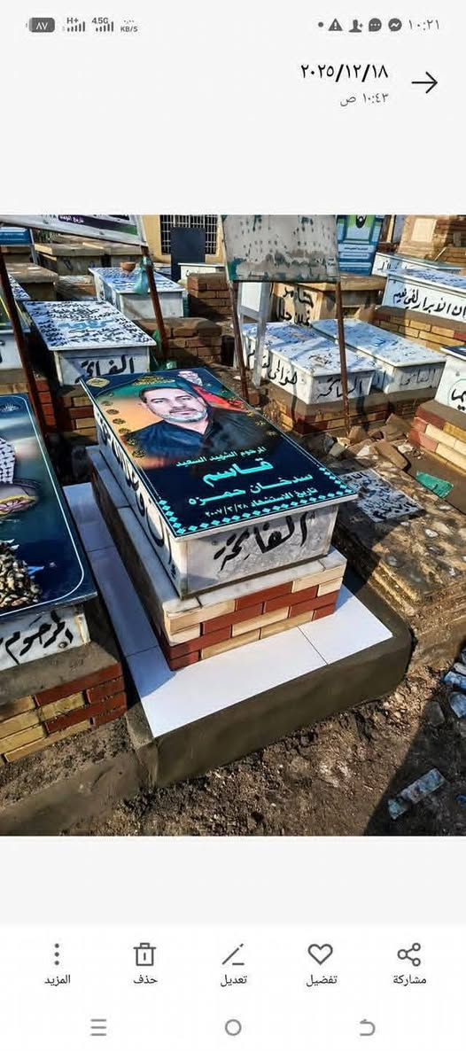 عمل لاهالي ناحية الإمام تبديل قبور مرمر ايطالي مع طبع الصور الحرارية ثري دي الفاتحة ***********

