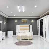 غرف نجارة عراقية • ٨ قطع • سرير ٢٠٠×١٦٠