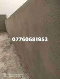 خلفه لبخ خشن وناعم ونثر وطكت مالج وسقوف جص اسمنت وترميم متفرغ حاليا  0...