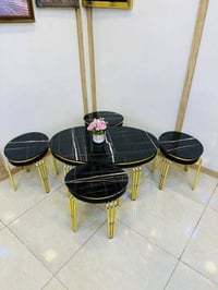 طقم أرجل • ذهبي • مطلي
