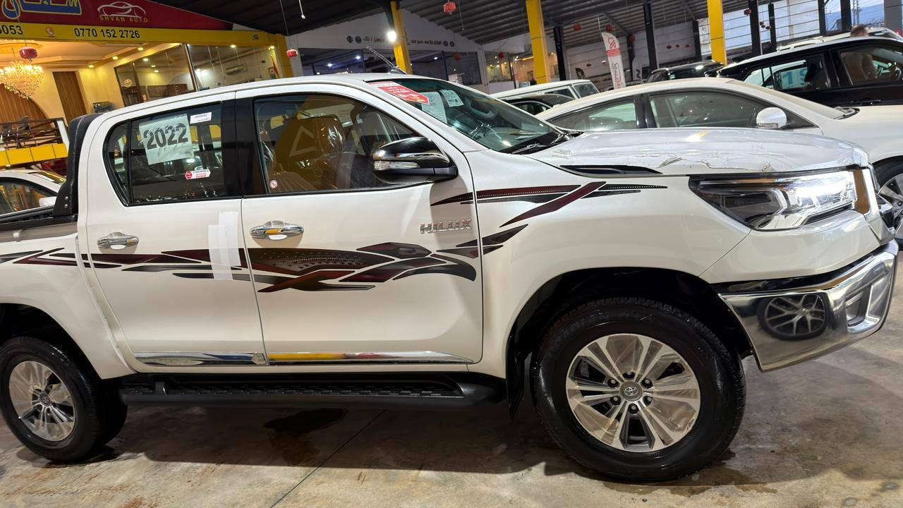 تويوتا هايلوكس GXR  2022 (خليجي – شركة جيهان)
الممشى: 75,000 كم
المحرك: 4 سلندر
ناقل الحركة: أوتوماتيك
الدفع: فورويل
الحالة:
مكفولة كفالة عامة من الدعامية إلى الدعامية
محرك وكير بشرط مامفتوح
السيارة نظيفة جداً بحالة وكالة
ملاحظة: بيها مكانين PDR فقط
بدون رصعات
المواصفات:

🟪 السعر  :: الطلب في التعليقات ويوصلك مباشرة ✍️ 📩

فول مواصفات
شاشة
كاميرا
مقاعد تدفئة
تحكم ستيرن
بصمة تشغيل
لايت LED + بروجكتر
نظام دفع رباعي
وغيرها من المواصفات المعروفة
الوضع العام:
غراضها كاملة وكالة
ما تحتاج أي صرف
سنوية وهزة جديدة
رقم شمالي
باسم المالك – تحويل مباشر
المكان: السليمانية

للاستفسار:
***********
*********** (واتساب متوفر)
