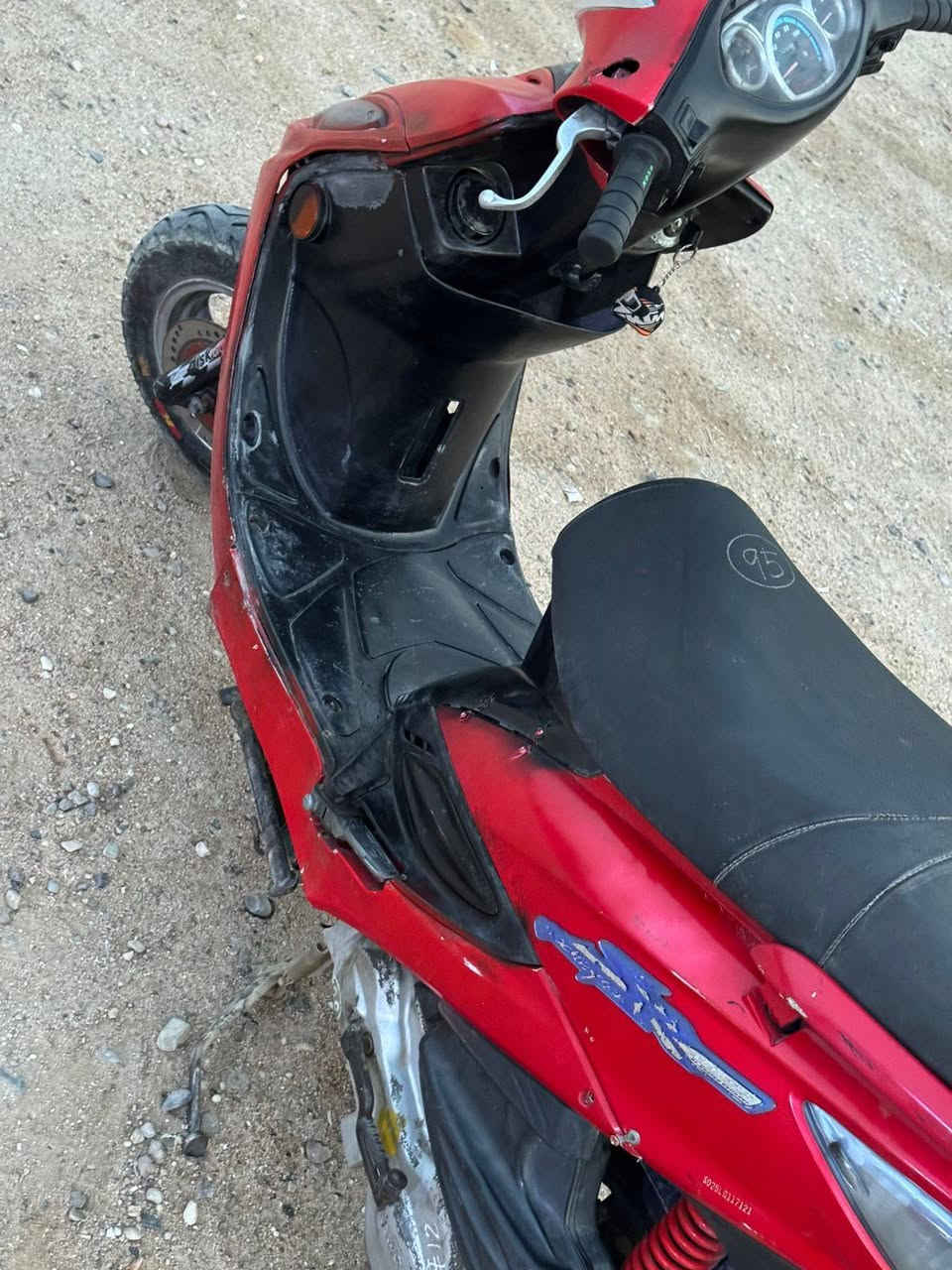 سلام عليكم اخوان دراجة كامكو للبيع دراجة حلوة ونضيفة مجفتة توهة حلوة ونضيفة هاي صورها ‏/‪***********‬‏ رقم الهاتف السعر 450وبيها مجال انشالله/
