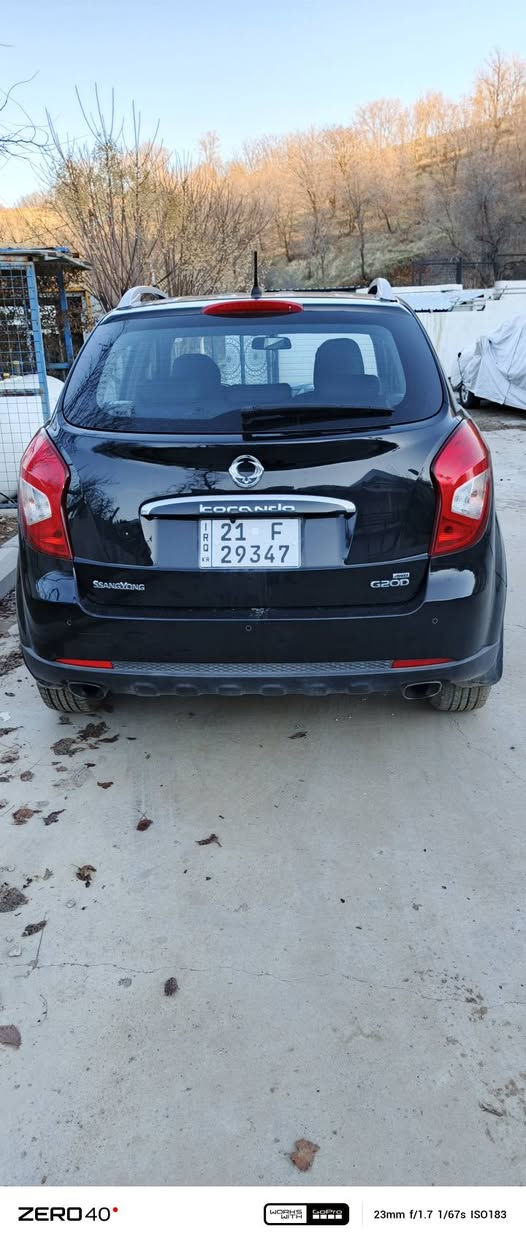 سانگیونگ کۆراندۆی دەبڵ ئەکسلی کۆری. گئڕئۆتۆماتیک، مۆدێل ٢٠١٦ تەنها دوو دەستی کردوە و بێ لێدان و بێ بۆیاخە. 
‎
‎باتری و تایەی تازەی لەسەرە و تازە سێرڤیس کراوە
.زۆر خاوێن و بێ عەیبە و تەنها ٨٠٠٠٠  کیلۆمەتر ڕۆیشتووە. ساڵانەی تازەکراوەتەوە هەتا ٢٠٣١. . 
 ‎نرخ: تەنها 10900 دۆلار

‎ پەیوەندی بکە بە *********** السليمانية, العراق
