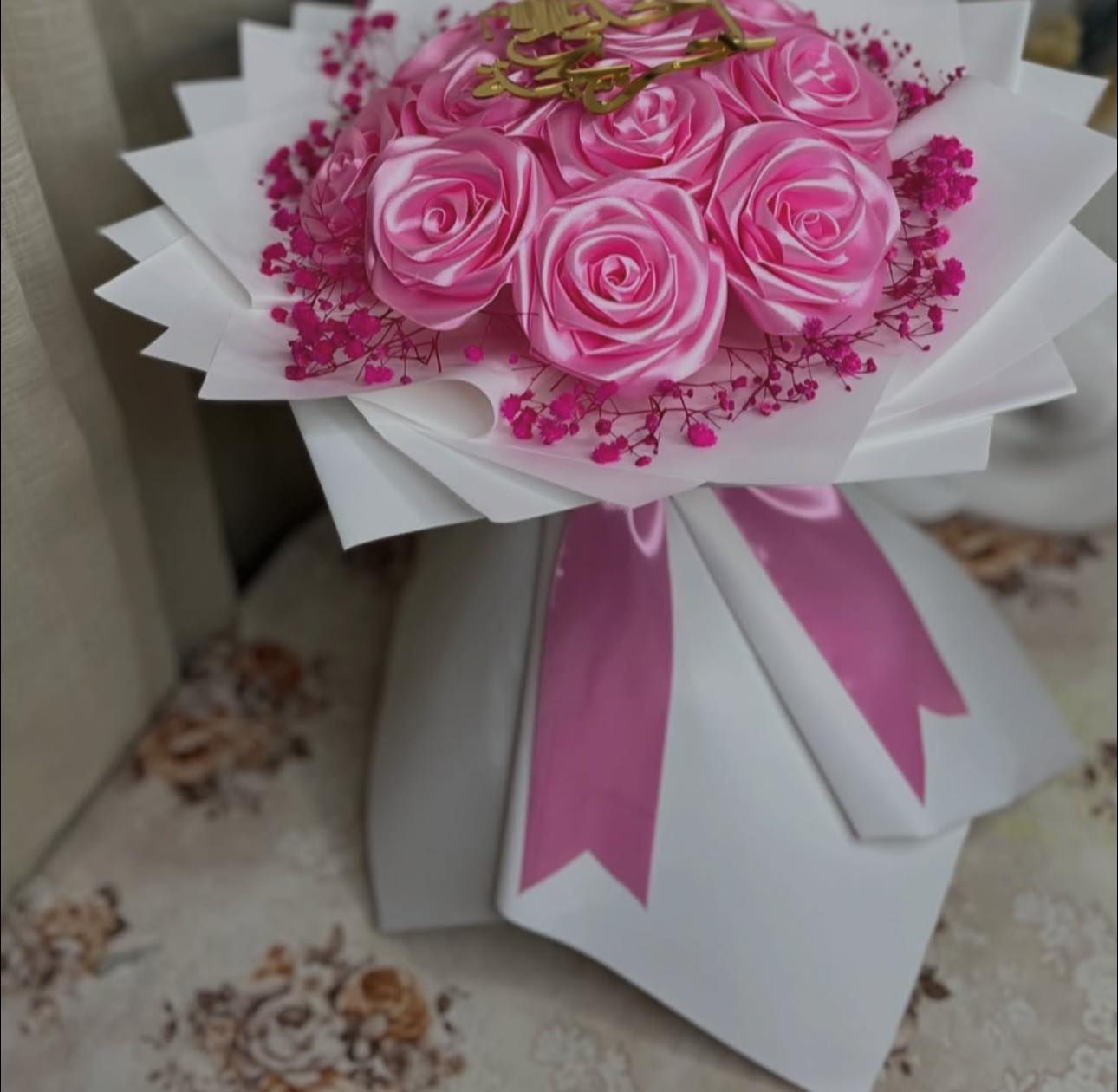 متوفر تجهيز باقات ورد لتخرج وهدايا وتوزيعات بالمسه جداً انيقه💞😍'


**إذا كنت صاحب هذا الإعلان وتريد حذفه لأي سبب، رجاءا أرسل رسالة إلى الدعم الفني**