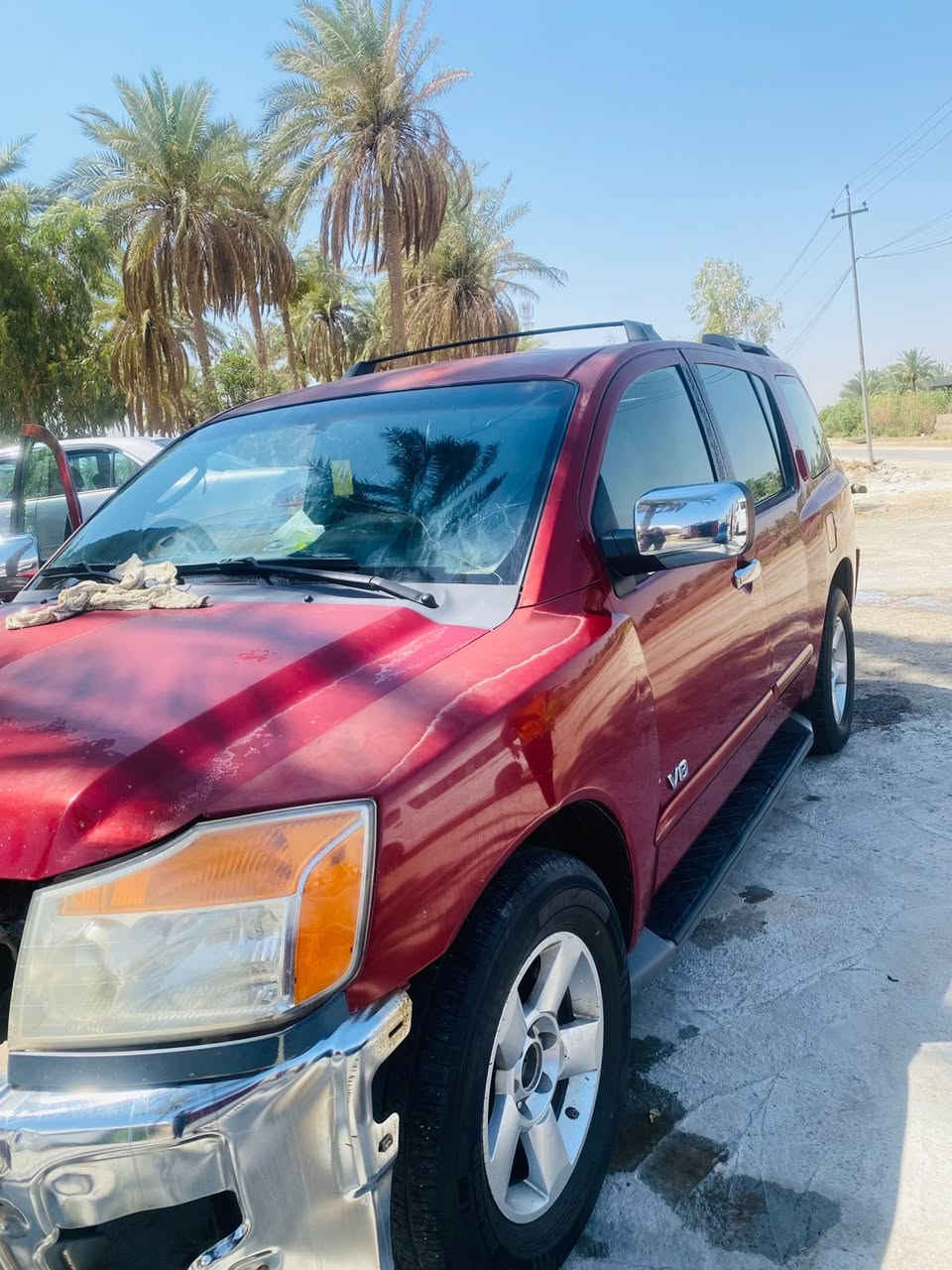 السلام عليكم
ارمادا 2007 للبيع 
السياره نقصها غاز تبريد 
السعر 78وبيها مجال 
للاستفسار ***********
