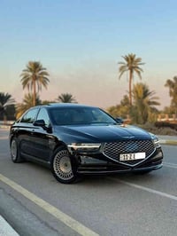 للبيع G90 2022  محرك 8 سلندر 5000 رقم بغداد    تويل دفع خلفي  الضرر جا...