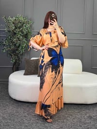 دشداشة نسائي • كشمير سيلين • فري سايز ٩٠كغ