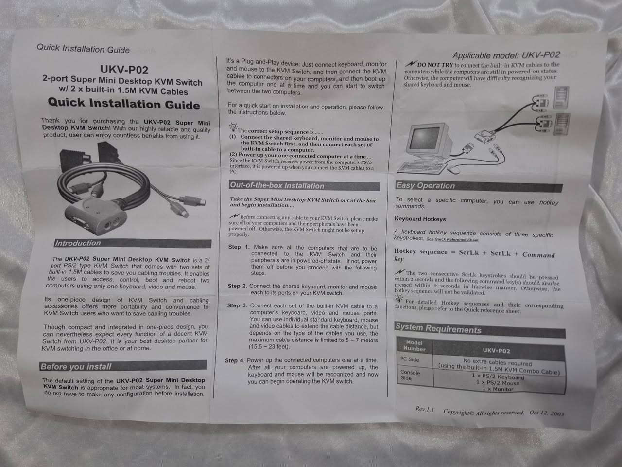 كيبل ربط حاسبتين على شاشة وحدة VGA
محول من نوع KVM (لوحة مفاتيح، فيديو، ماوس) ذو منفذين، ويسمح بالتحكم في جهازي كمبيوتر باستخدام شاشة واحدة ولوحة مفاتيح وماوس واحد.
يعمل هذا المحول عادةً دون الحاجة إلى مصدر طاقة خارجي، حيث يستمد الطاقة من أجهزة الكمبيوتر المتصلة.
يستخدم موصلات من نوع VGA للفيديو وموصلات PS/2 للوحة المفاتيح والماوس، وهو مصمم لتوفير مساحة المكتب.
معرف قناة التيلكرام anaspr84@
السعر 15 الف بدون اجور التوصيل
مكاني بغداد البياع حي الرسالة
يوجد توصيل لكافة المحافظات بغداد, العراق


**إذا كنت صاحب هذا الإعلان وتريد حذفه لأي سبب، رجاءا أرسل رسالة إلى الدعم الفني**