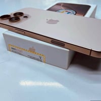 ايفون 16 برو ماكس مكفول نضافه 100/100 زلغ مابي ماستر كامل ملحقات ذاكره...