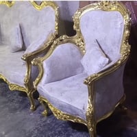 طقم قنفات • ١٠ مقاعد • خشب زان أحمر