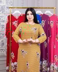 دشداشة نسائي • كشمير تركي • فري سايز ٨٥ كيلو