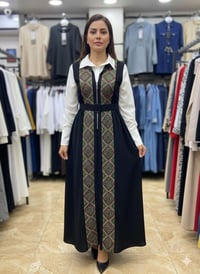 فستان قطعتين • مطرز • فري سايز ٥٠-٧٥كج