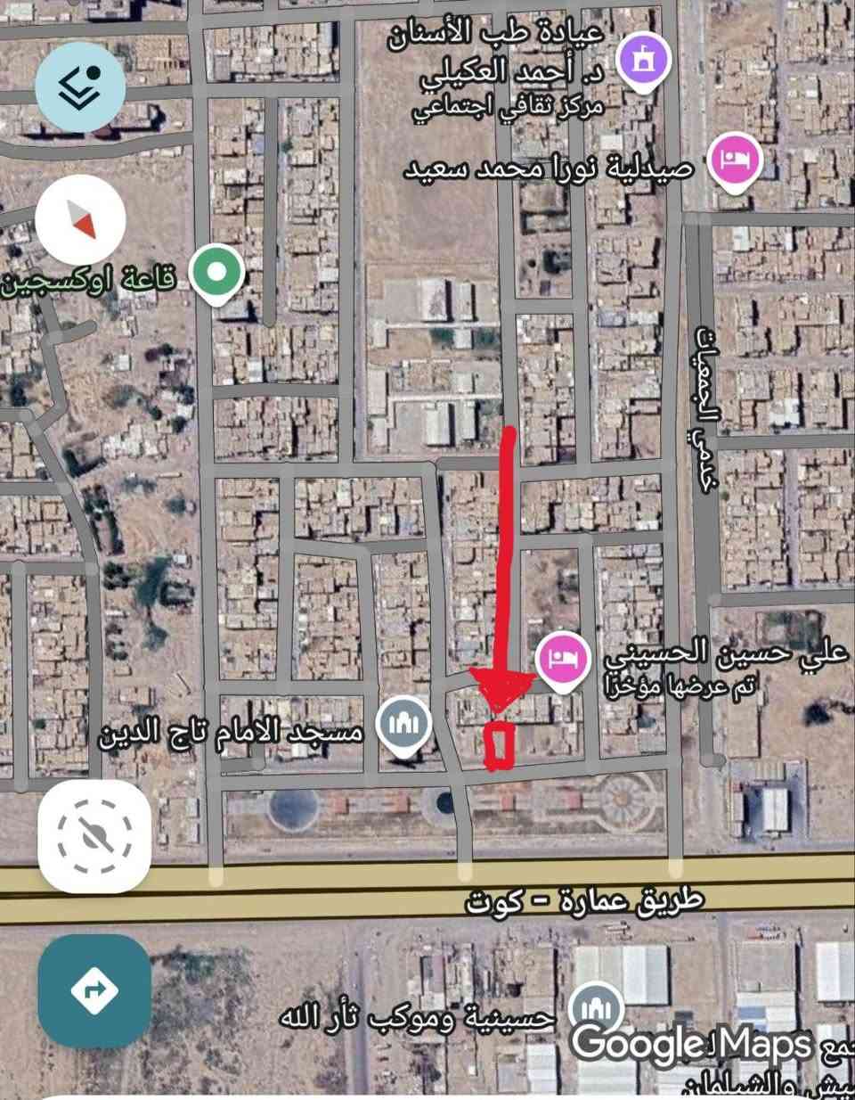 قطعة ارض للبيع في حي الجمعيات بموقع راقي على الشارع العام (طريق عمارة – بغداد) مقابل حدائق العتبة الجديدة، قرب جامع تاج الدين. مساحة 200م. للاستفسار الاتصال على الرقم ***********.
