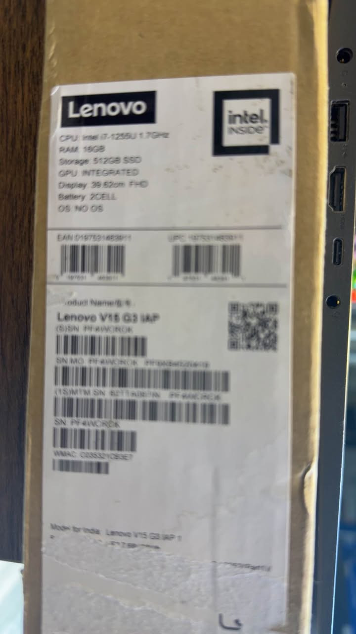 🔥 Lenovo V15 G3 IAP 🔥
⏱️ تەنها 5 ڕۆژ بەکارهاتوو – دۆخی زۆر پاک
⏱️ مستخدم فقط 5 أيام – بحالة ممتازة

💻 i7-1255U | 💾 16GB RAM | ⚡ 512GB SSD
🖥️ 15.6" FHD | 🎮 Intel Integrated
🖥️ No OS

📍 هەولێر – أربيل
📞 ***********
💰 السعر / نرخ: 420$ أربيل, العراق
