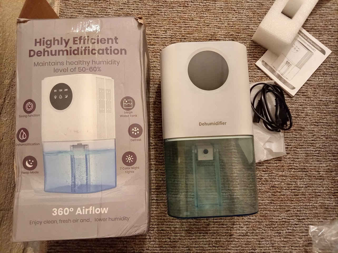 Dehumidifier، جهاز إزالة الرطوبة
سعة ١٧٠٠ مل
وظيفة مؤقت ونمط نوم وألوان قابلة للتغير. أربيل, العراق


**إذا كنت صاحب هذا الإعلان وتريد حذفه لأي سبب، رجاءا أرسل رسالة إلى الدعم الفني**
