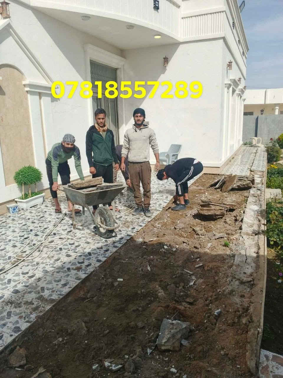 ***********📞سلام عليكم  /  يوجد كادر عمل جاهز /  تصعيد مواد /  تنضيف بيوت /  تفليش /  تكشيط /  دفن نهري /  شقلنه ليل ونهار /  ومعداتنه جاهزه  ومالك دخل بكلشي تأخذ شقل جاهز مني سلمني شقل وتأخذ شقل جاهز / ماعليك بس تصال على رقم /// *********** وسياره تجيك للبيت
