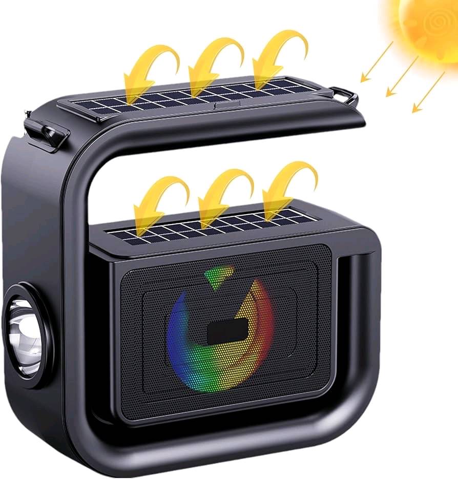 مديل DV - 800

- يتم شحنه عن طريق الكهرباء والطاقة الشمسية 

- يمتلك لوحة شحن شمسية لضمان امداده بالطاقة دون انقطاع

- يتميز بمصباح يدوي LED قوي ذات مدى 100 متر

- خاصية الراديو FM

- يأتي مع حزام 

- ستاند حامل للهاتف 

- اضاءة ملونة من الداخل 

- يدعم  USB و TF-card

- قياسات السبيكر :  203 * 75 * 205 mm

- مسافة الاتصال: 10 متر