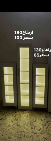 فاترينات عطور او مكياج للبيع المكان سبع قصور  خشب MDF جام 4 ملم✅ اناره...